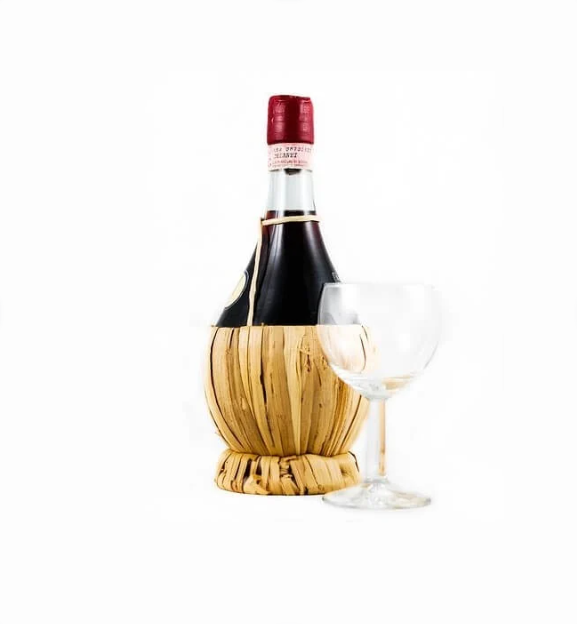 A bottle of wine